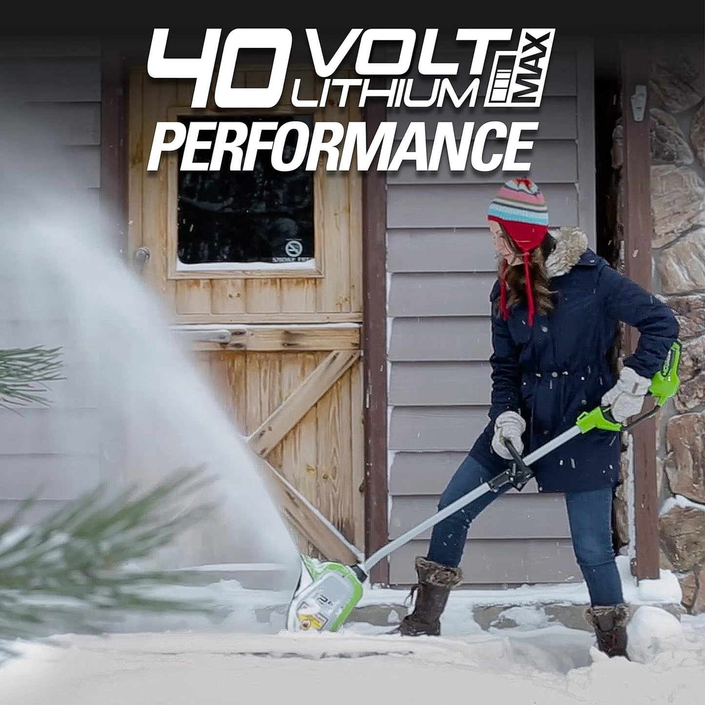12-inch cordless snow shovel, includes 4.0Ah battery and charger