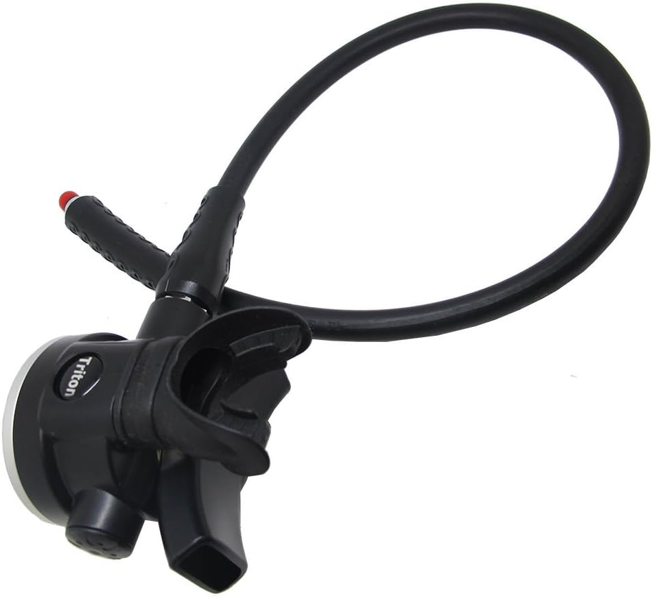 Palantic AS103 Yoke Regulator & Octopus Combo for Scuba Diving | High-Performance Over-Balanced Regulator, Silicone Mouthpiece, 27" Hose, Large Purge Button, 36" Yellow Octopus Hose
