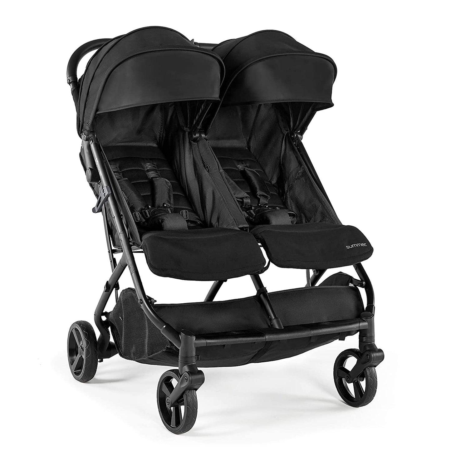 3Dpac CS+ Double Stroller, Black �� Car Seat Compatible Baby Stroller �� Lightweight Stroller with Convenient One-Hand Fold