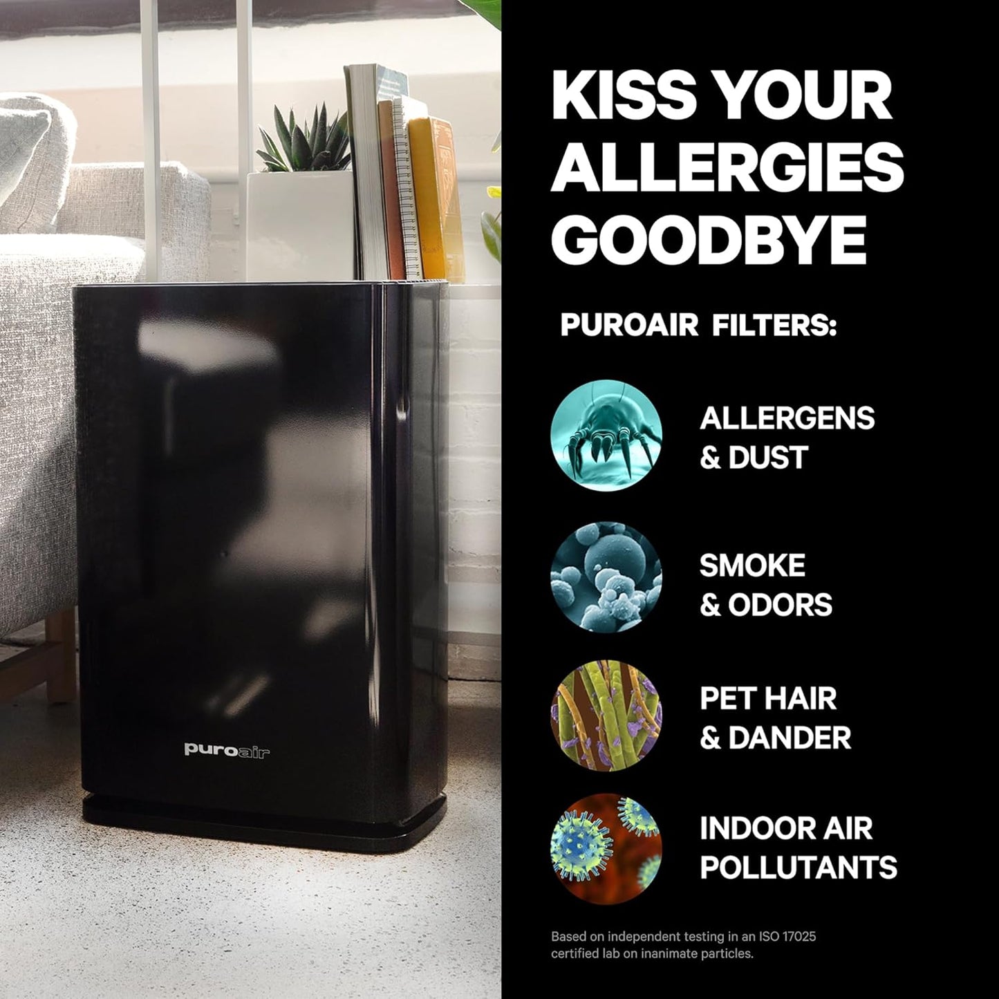 Air Purifiers for Home Large Rooms - Covers Up To 1,000 Sq Ft - Filters Up To 99.9% of Pollutants, Smoke, Pollen, Dust - Quiet HEPA Air Filter - Air Purifiers for Bedroom