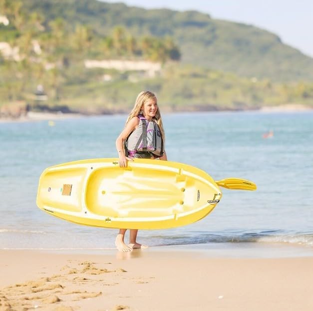 The Wave 6' Youth Kayak with Paddle. Designed for Stability and Safety, It's The Perfect Choice for Young Paddlers Ready to Conquer The Water