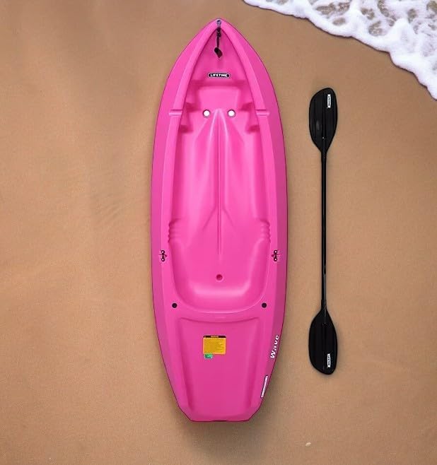 The Wave 6' Youth Kayak with Paddle. Designed for Stability and Safety, It's The Perfect Choice for Young Paddlers Ready to Conquer The Water