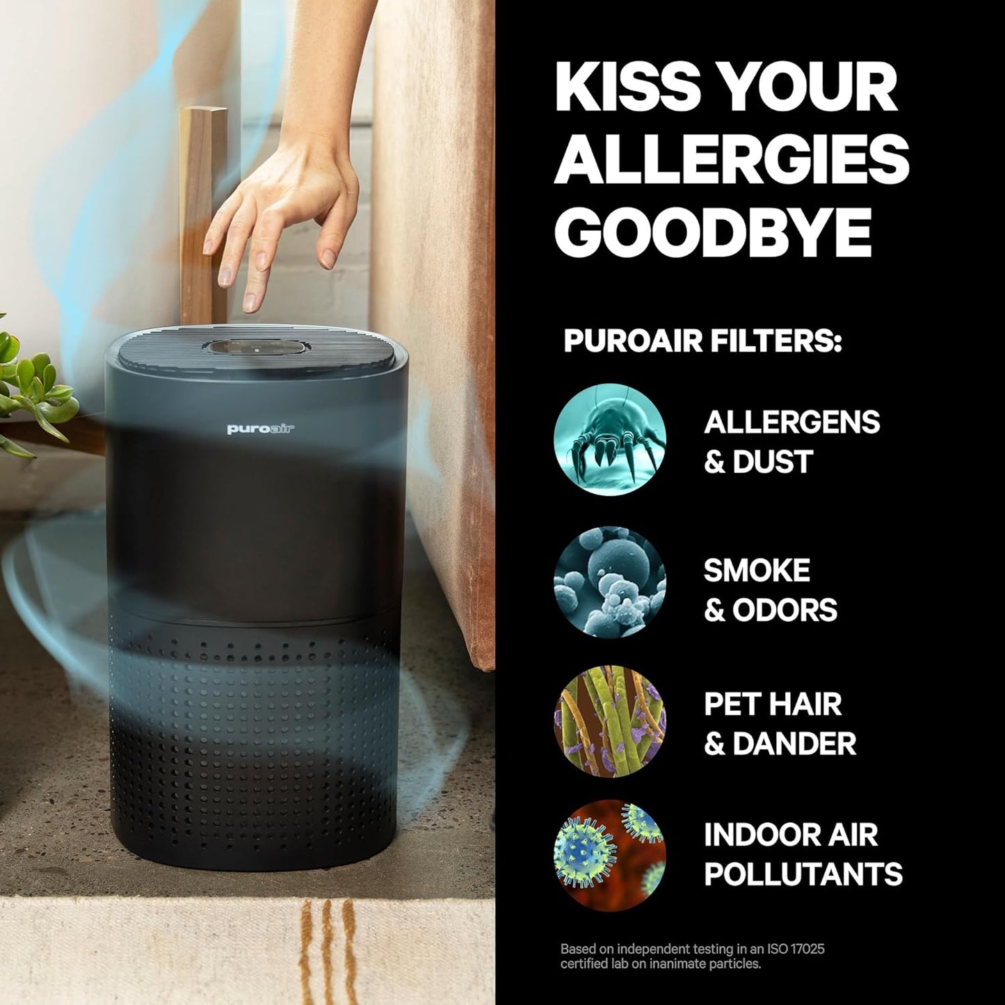 Air Purifiers for Home Large Rooms - Covers Up To 1,000 Sq Ft - Filters Up To 99.9% of Pollutants, Smoke, Pollen, Dust - Quiet HEPA Air Filter - Air Purifiers for Bedroom