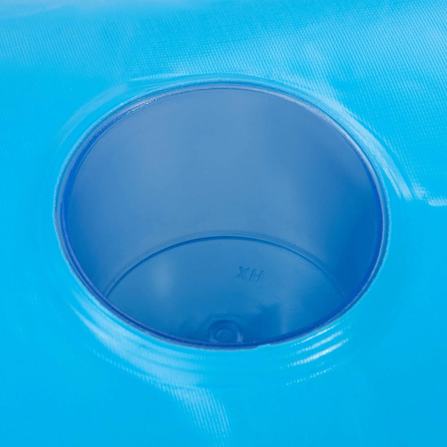 56299EP 145 x 125 x 20 Inch Splash N Chill Inflatable Lake and Pool Relaxation Island Lounger Seat for up to 7 Adults, Blue and White