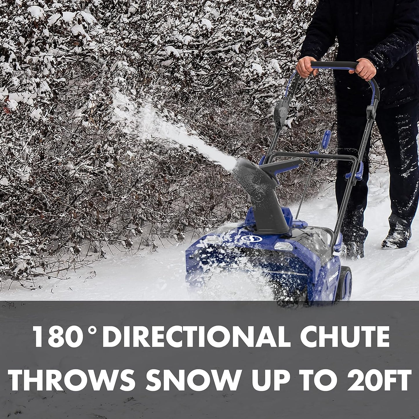 24V-X2-20SB 20-Inch 48 Cordless Snow Blower, Kit (w/2 x 24-Volt 4.0-Ah Batteries and Charger)