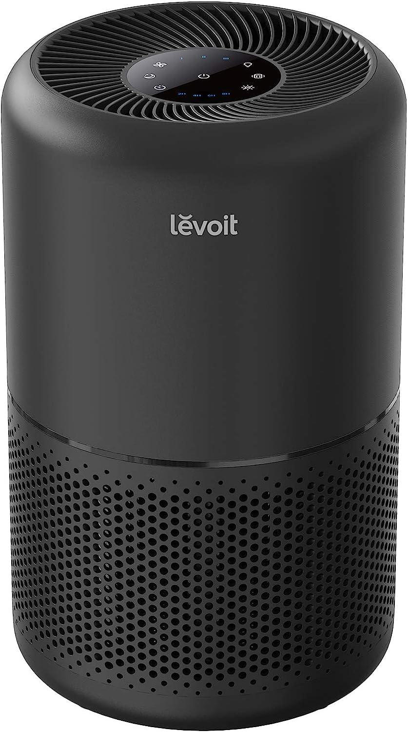 Air Purifier for Home Allergies Pets Hair in Bedroom & Standing Fan for Bedroom, 82ft CirculAir 120° Oscillating Fan