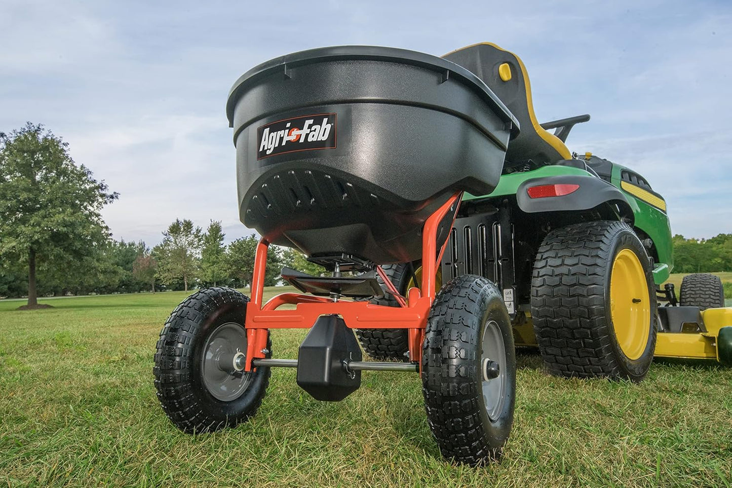 Agri-Fab 45-0604 18" x 48" Tow Behind Poly Lawn Roller 550 lbs Weight with Water, Poly Drum and Steel Frame, with Plug. Designed for Lawn and Garden Tractors