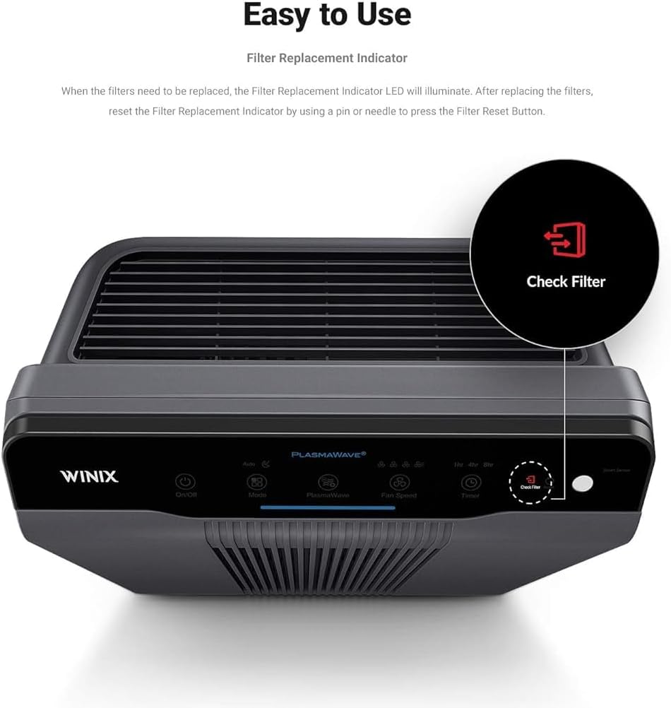 5300-2 Air Purifier with True HEPA, PlasmaWave and Odor Reducing Carbon Filter