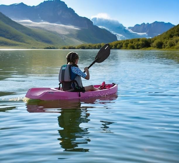 The Wave 6' Youth Kayak with Paddle. Designed for Stability and Safety, It's The Perfect Choice for Young Paddlers Ready to Conquer The Water