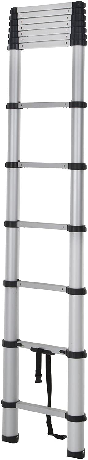 20313T1ASE SmartClose Telescoping Aluminum Ladder with Pinch-Free, Soft-Close Locking Mechanism (300-Pound Capacity, 12.5 ft. ladder with 16 ft. Max Reach) 16 Foot