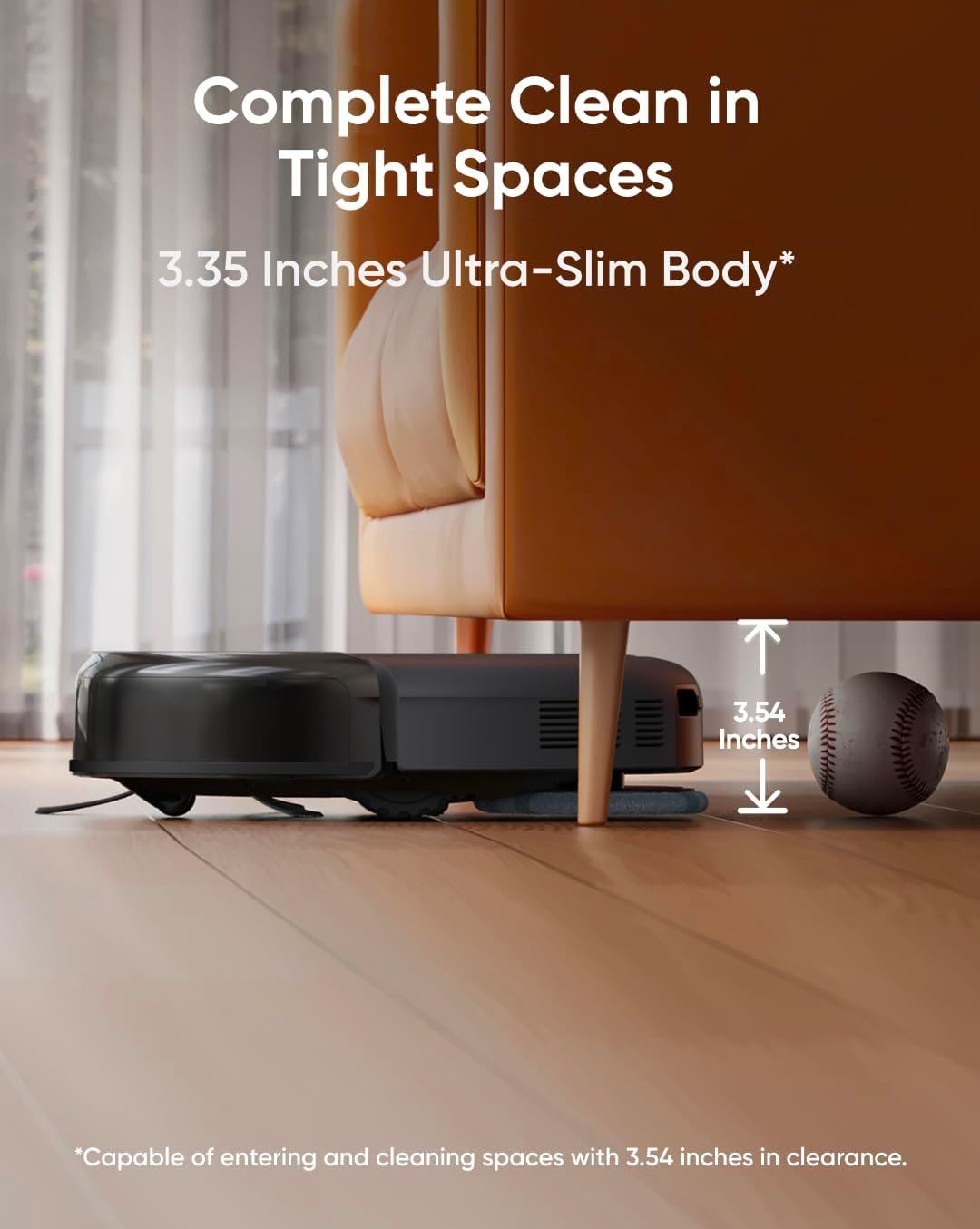 Robot Vacuum , Robot Vacuum and Mop Combo, Self Emptying, Auto Mop Washing and Auto Drying for Hands-free Cleaning, 7000 Pa Powerful Suction, 3.35-Inch Ultra-Slim Body, All-in-One Station