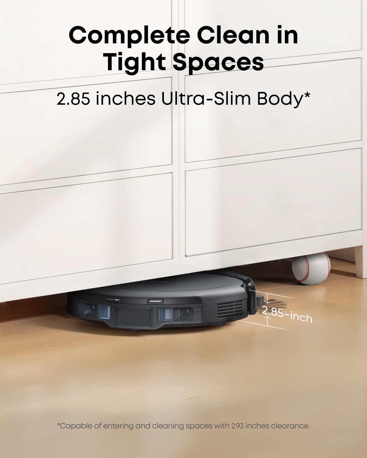 Robot Vacuum , Robot Vacuum and Mop Combo, Self Emptying, Auto Mop Washing and Auto Drying for Hands-free Cleaning, 7000 Pa Powerful Suction, 3.35-Inch Ultra-Slim Body, All-in-One Station