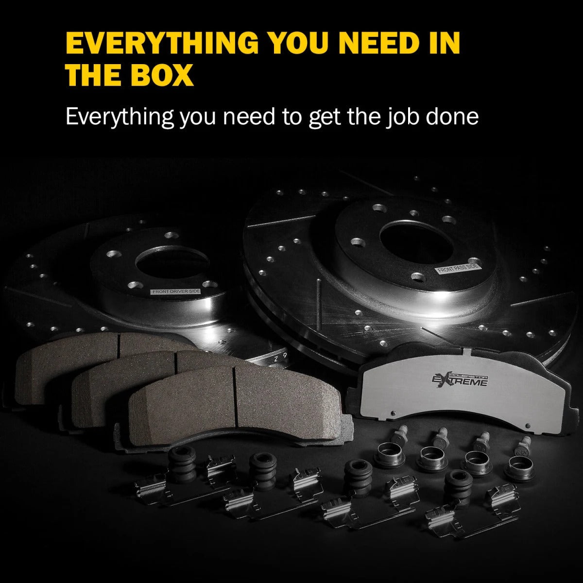 Powerstop 2011 Ram 2500 �� Front and Rear Z36 Truck Carbon-Fiber Ceramic Brake Pad and Drilled & Slotted Rotor Kit