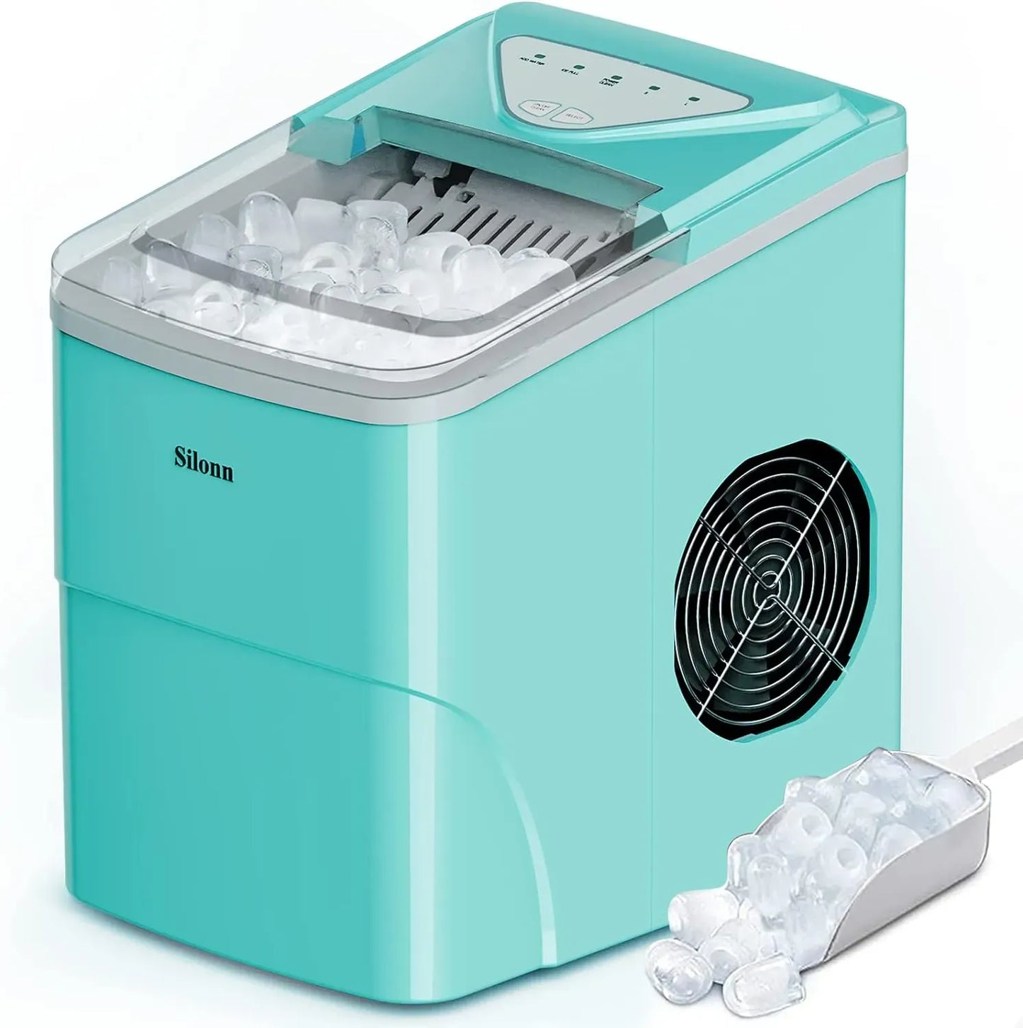 Smart Countertop Ice Maker, Compact Wi-Fi Ice Maker with App Control, 9 Cubes in 6 Mins, 26 lbs per Day