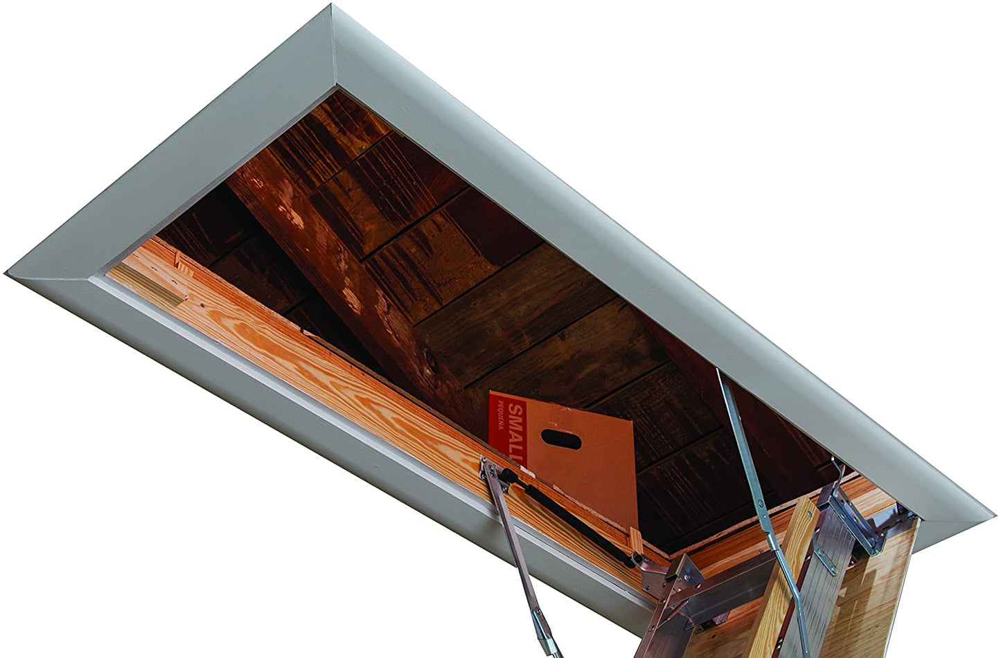 25-1/2 by 54-Inch Elite, 7��8�测��-10-Foot Ceiling Height, 375-Pound Capacity, Type IAA, AA2510, Aluminum Ladder, attic, x Rough Opening, Silver