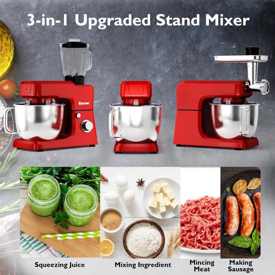 3 in 1 Multi-functional 800W Stand Mixer Meat Grinder Blender Sausage Stuffer