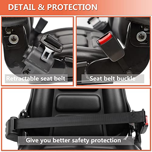 Universal Fold Down Forklift Seat, Micro Switch, Armrest And Safety Belt, for Tractor