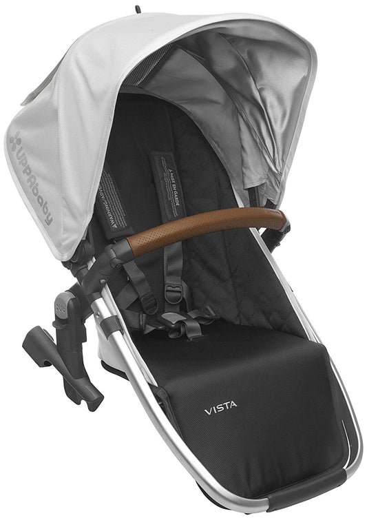 2018 UPPAbaby Vista RumbleSeat �� Loic (White/Silver/Saddle Leather)