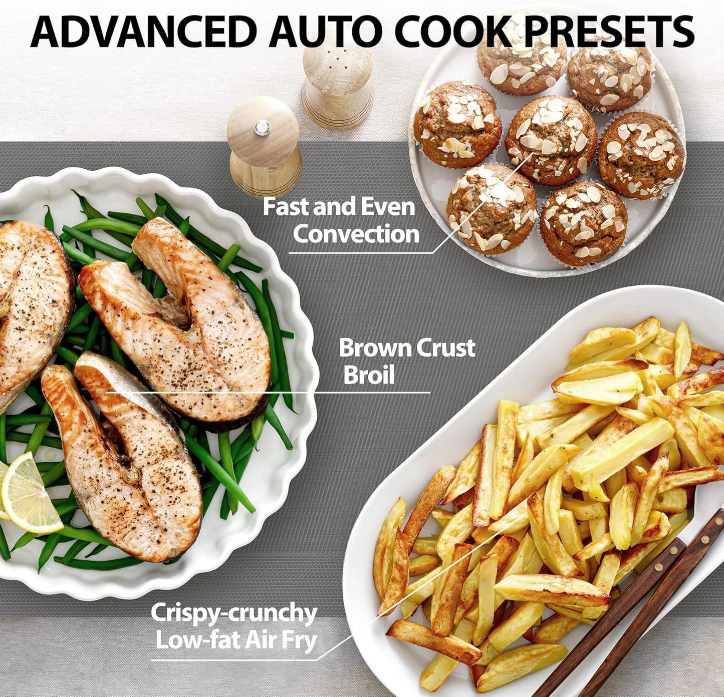 Air Fryer Combo 8-in-1 Countertop Microwave Oven, with Convection, Broil, Odor Removal Mode, 12.4" Position Memory Turntable, Child-Lock, 1.0 Cu.ft, Black Stainless Steel, ML2-EC10SA(BS)