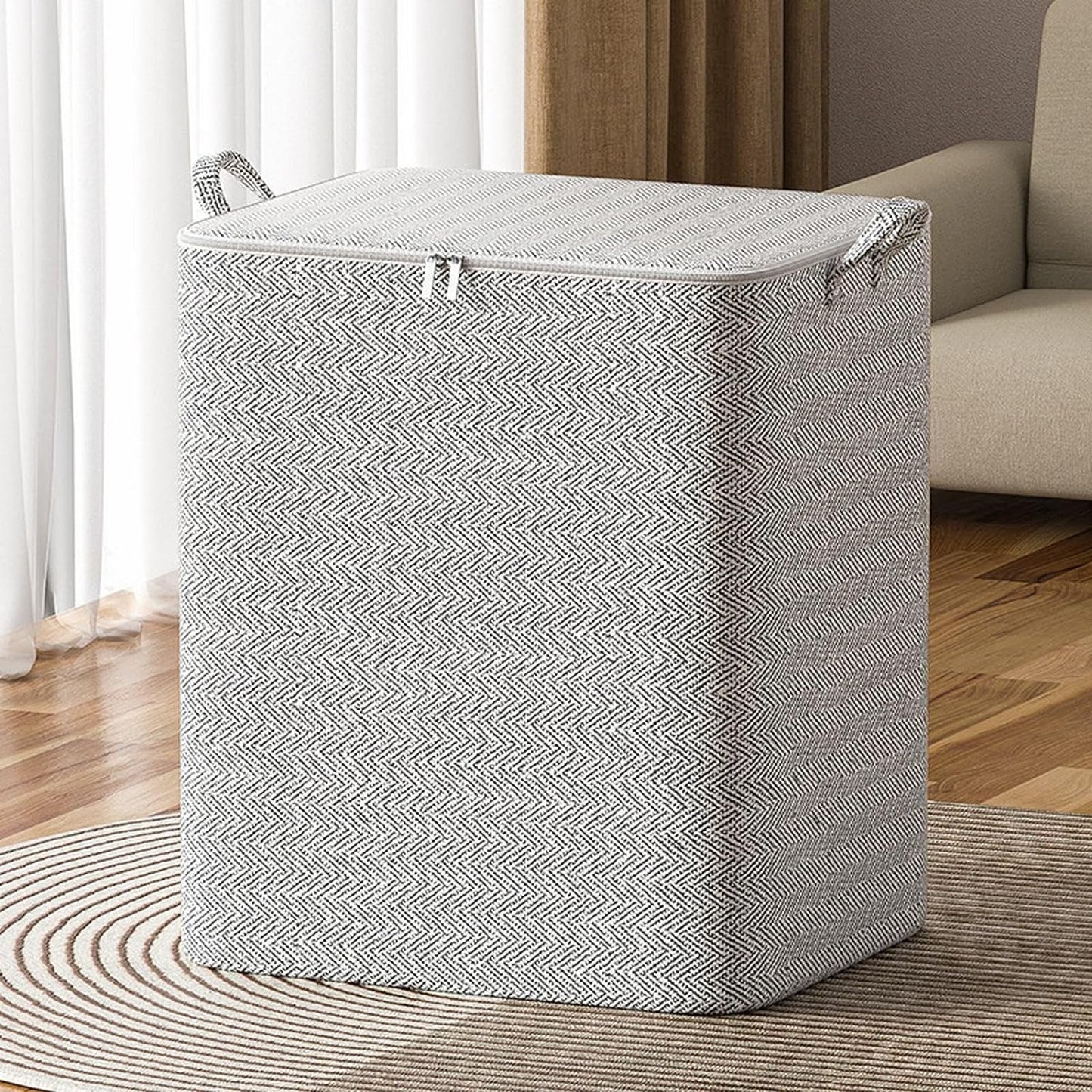 New portable non-woven zipper storage bag