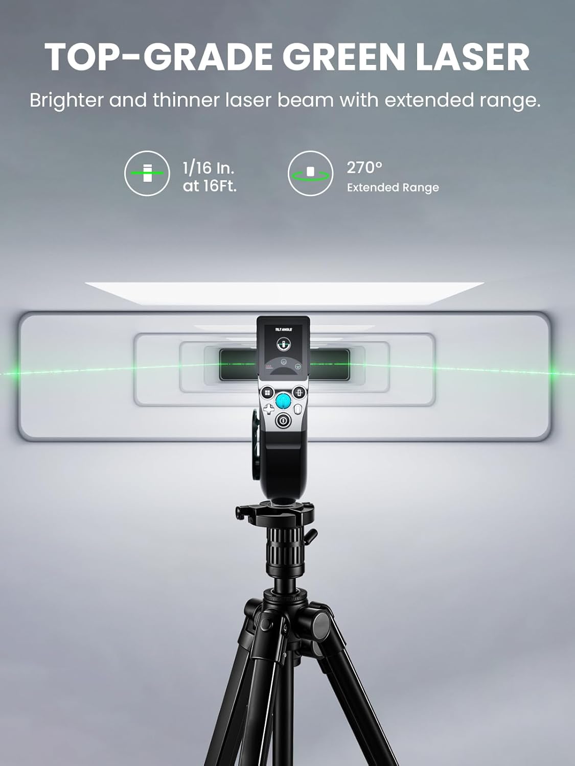 XTAPE1 Digital Tape Measure, Professional 330Ft Laser Measuring Tool & 12Ft Measuring Tape with Green Laser Extension, Instant Digital Readout, P2P, App Sync, Replaceable Blades Module