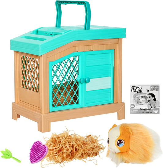 Soft interactive guinea pig and her cage, 20+ sounds and reactions