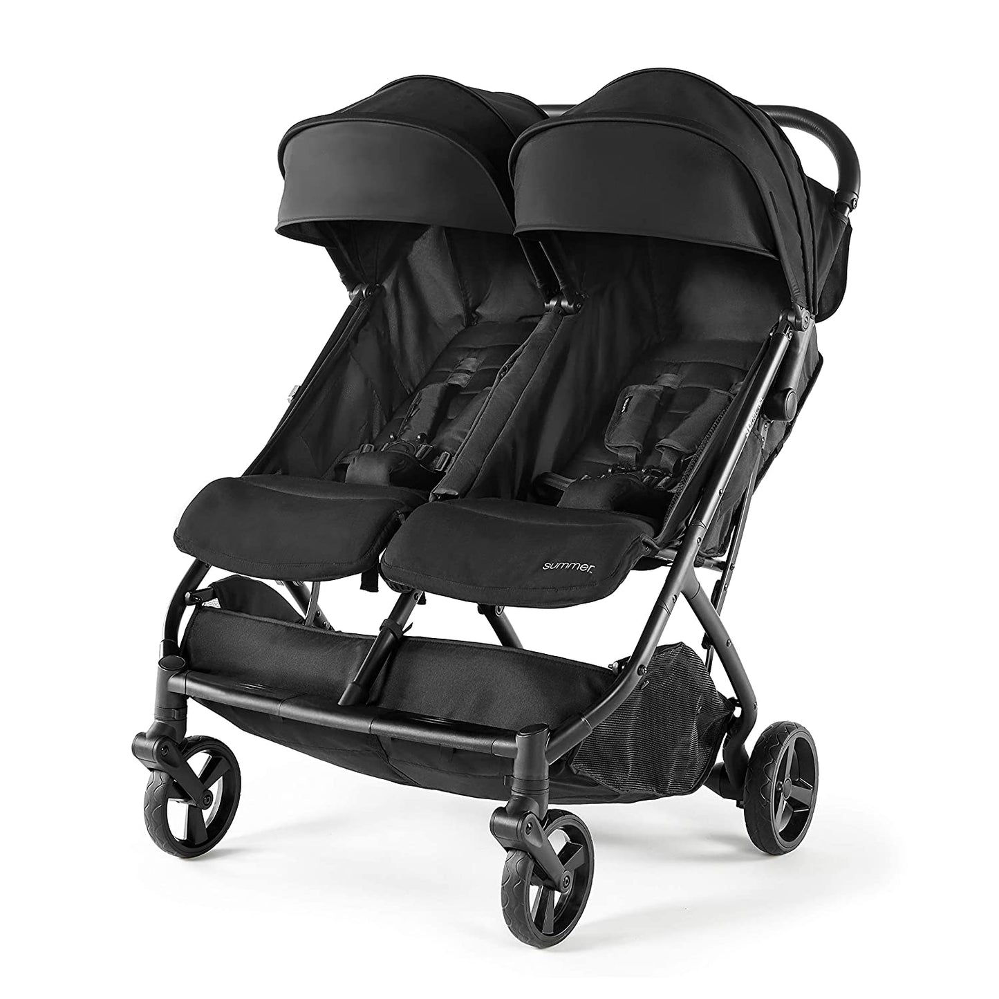 3Dpac CS+ Double Stroller, Black �� Car Seat Compatible Baby Stroller �� Lightweight Stroller with Convenient One-Hand Fold