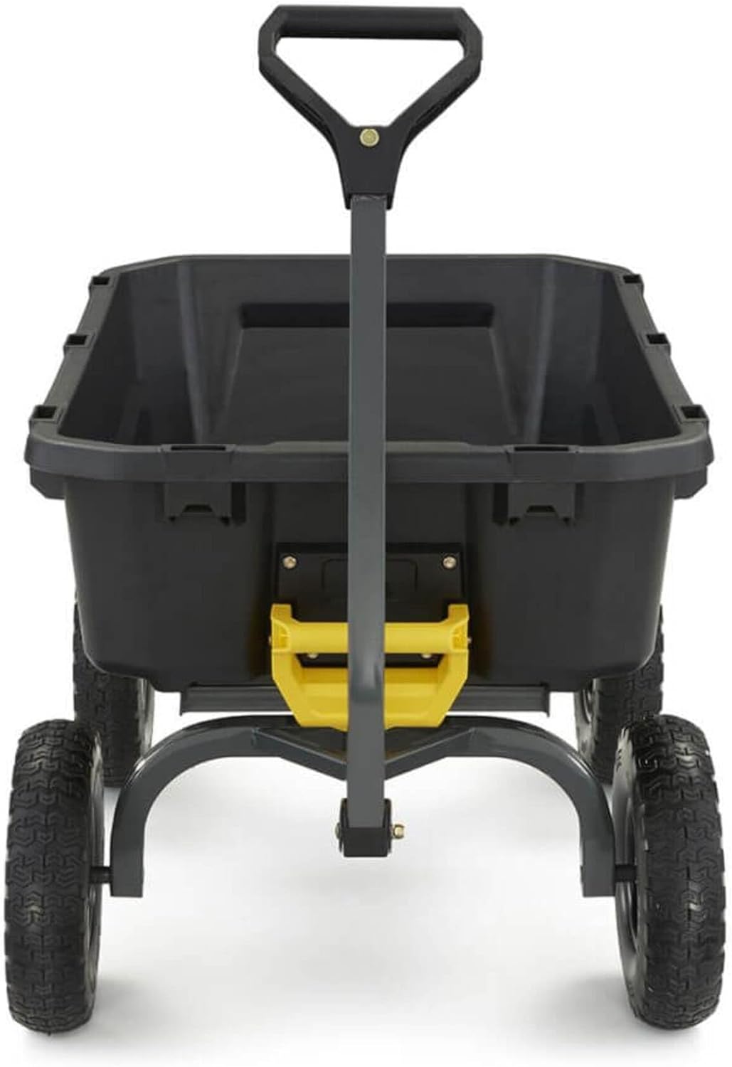 7GCG-NF Heavy-Duty Poly Dump Garden Cart with No-Flat Tires, 7 Cubic Feet, 1200-Pound Capacity, Black, Amazon Exclusive