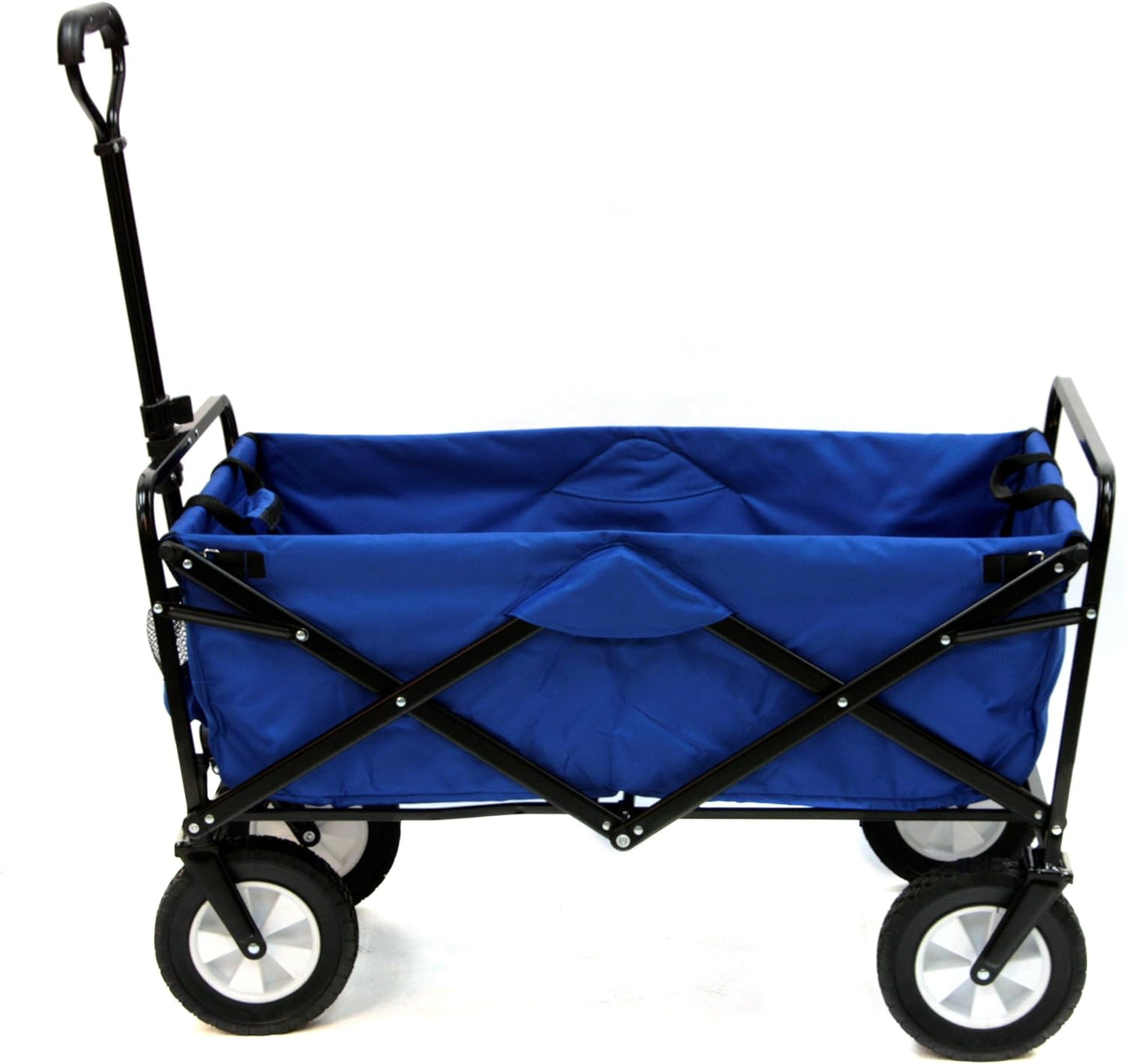 Outdoor Utility Wagon, Solid Blue & Coleman Cooler Four-Person Portable Camping Chair, Blue
