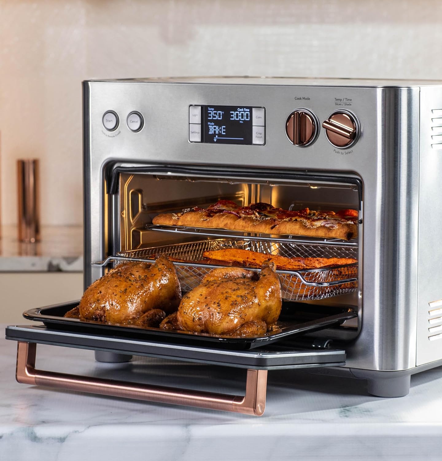 Matte White Oven with Air Fry, 14-in-1 Cooking Modes, Wifi-Enabled