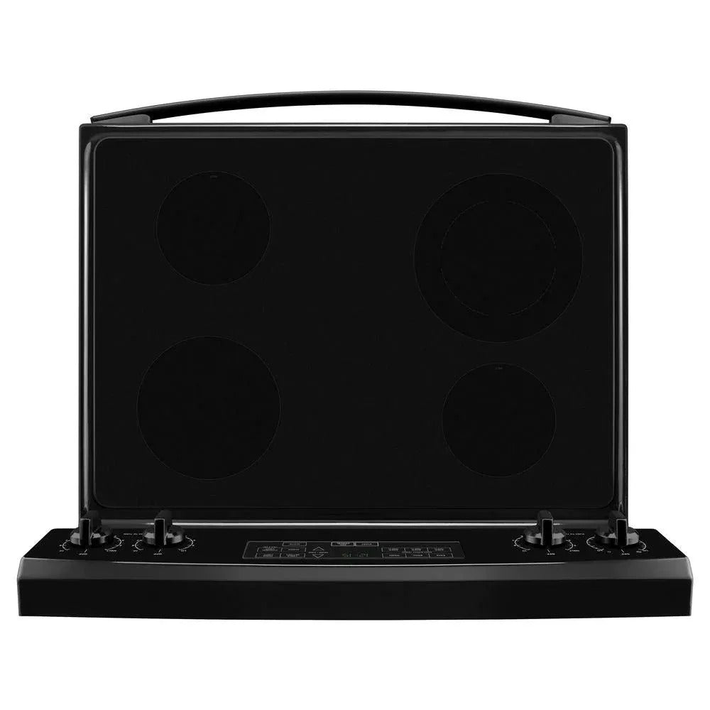4.8 cu. ft. Electric Range in Stainless Steel �� Black