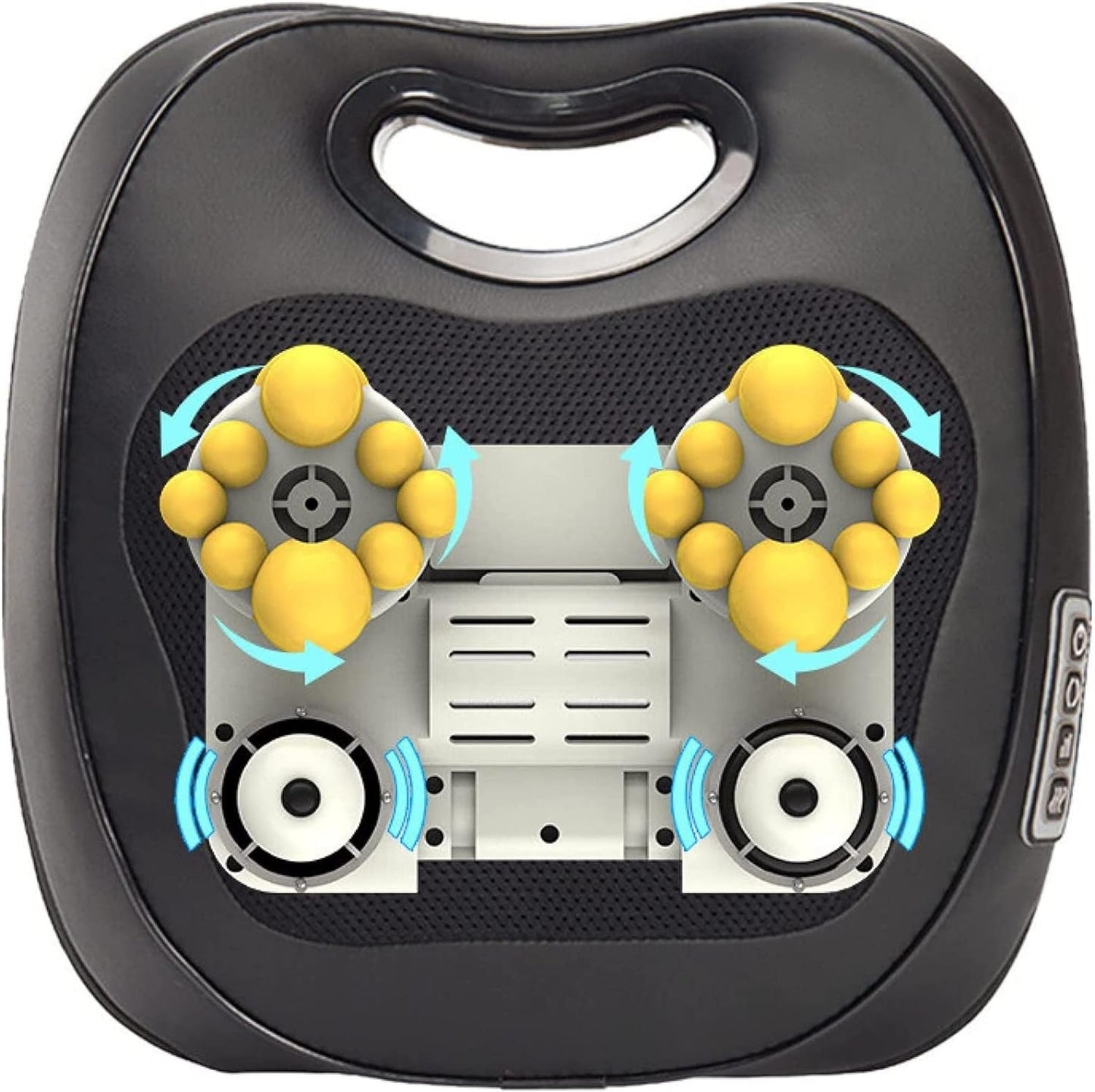 Neck and Back Massage Pillow, Shiatsu Electric Shoulder Massager with Heat, Deep Tissue Kneading Massage