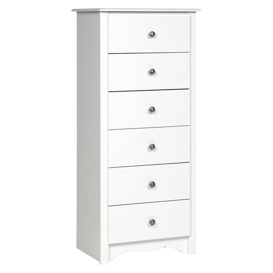 6-Drawer Chest, White