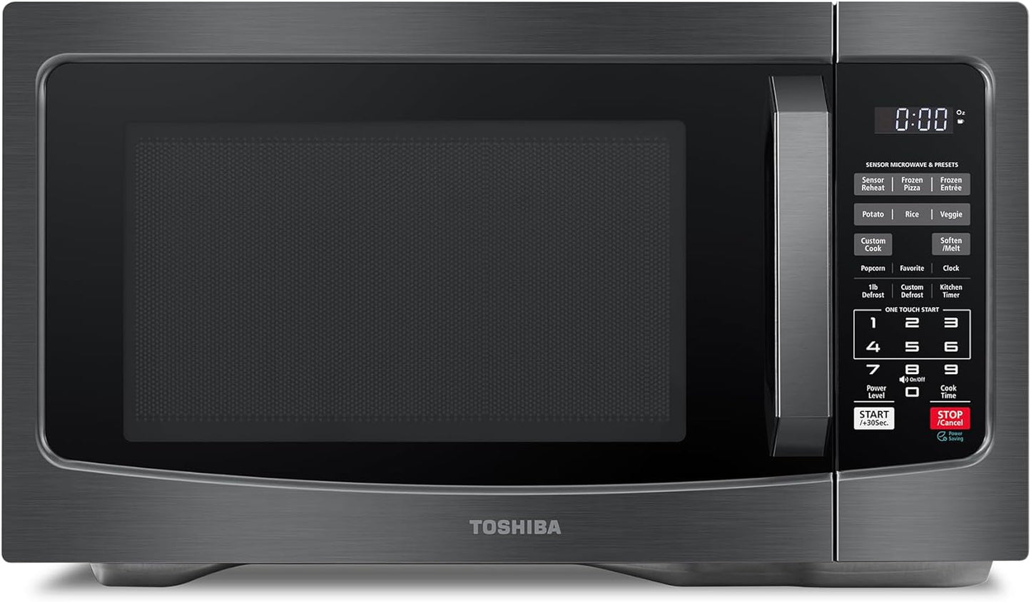 Air Fryer Combo 8-in-1 Countertop Microwave Oven, with Convection, Broil, Odor Removal Mode, 12.4" Position Memory Turntable, Child-Lock, 1.0 Cu.ft, Black Stainless Steel, ML2-EC10SA(BS)