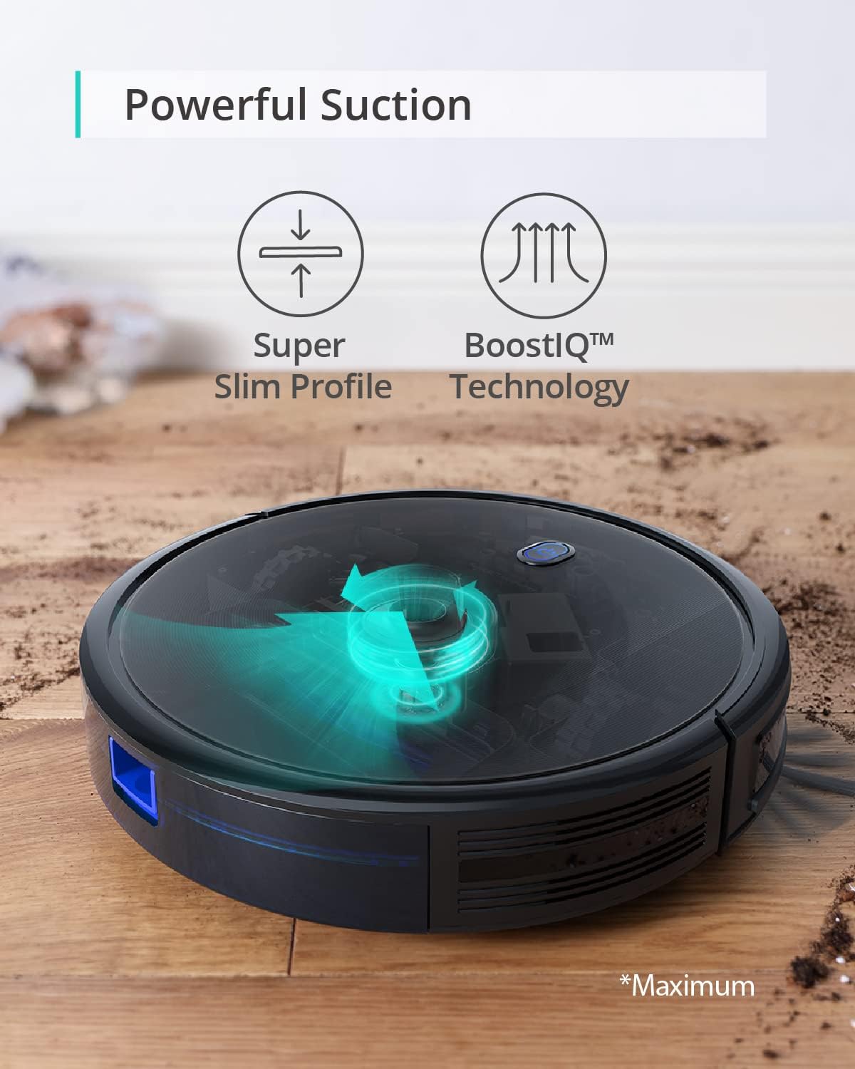 Robot Vacuum , Robot Vacuum and Mop Combo, Self Emptying, Auto Mop Washing and Auto Drying for Hands-free Cleaning, 7000 Pa Powerful Suction, 3.35-Inch Ultra-Slim Body, All-in-One Station