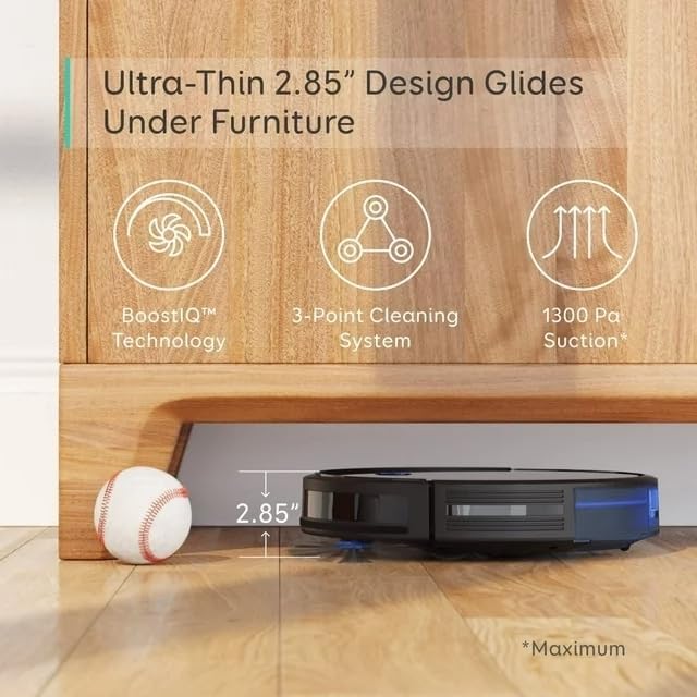 Robot Vacuum , Robot Vacuum and Mop Combo, Self Emptying, Auto Mop Washing and Auto Drying for Hands-free Cleaning, 7000 Pa Powerful Suction, 3.35-Inch Ultra-Slim Body, All-in-One Station