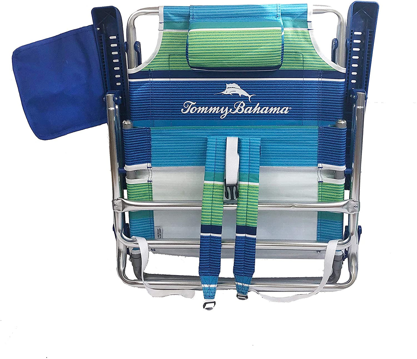 2 Backpack Beach Chairs with Storage Pouch and Towel Bar