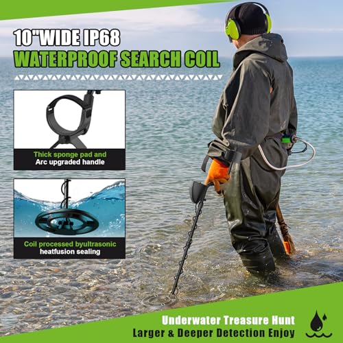 PalliPartners Metal Detector for Adults .Professional Gold Detector with LCD Display