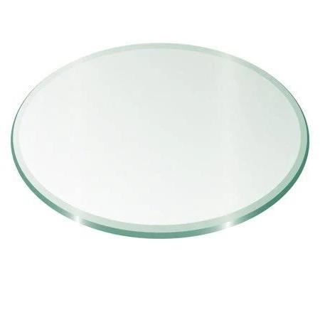 42 inch Round Glass Top 1/2 inch Thick �� 1 inch Bevel Edge, Size: One Size
