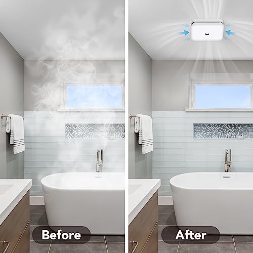 OREiN Bathroom Exhaust Fan with Light, 26W Bathroom Fan with LED Light